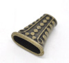 Imagen de Cuentas Espaciador Zamak Trapecio,Bronce Antiguo Punto 19mm x 17mm, Agujero: acerca de 14mm x 4.5mm 5.5mm x 3.7mm, 10 Unidades