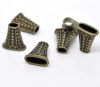 Imagen de Cuentas Espaciador Zamak Trapecio,Bronce Antiguo Punto 19mm x 17mm, Agujero: acerca de 14mm x 4.5mm 5.5mm x 3.7mm, 10 Unidades