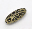 Imagen de Cuentas Espaciador Zamak Óvalo,Bronce Antiguo Hueco 23mm x 9mm, Agujero: acerca de 1.2mm, 20 Unidades