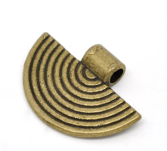 Picture of Antique Bronze Glue on Bail 25x17mm, sold per packet of 30