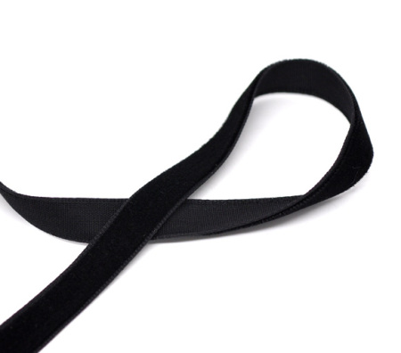 Velveteen Easter Ribbon Black 10mm( 3/8"), 10 Yards (Approx 9.2M)