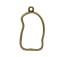 Picture of Zinc Based Alloy Charms Irregular Antique Bronze Hollow 27mm(1 1/8") x 16mm( 5/8"), 50 PCs