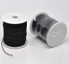 Imagen de Cuerda Látex & Nylon de Negro,1.0mm Diámetro 1 Rollo 