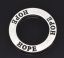 Picture of Zinc Based Alloy Charms Circle Ring Antique Silver Color Message " hope " Carved 23mm( 7/8") Dia, 20 PCs