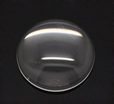 Bild von Transparent Glas Cabochons Glaskuppel Rund Klar 14mm.D, Verkauft eine Packung mit 50 Stücke