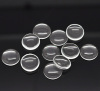 Picture of Transparent Glass Dome Seals Cabochons Round Flatback Clear 14mm( 4/8") Dia, 50 PCs