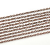 Picture of Iron Based Alloy Open Link Cable Chain Findings Antique Copper 3x2mm(1/8"x1/8"), 10 M