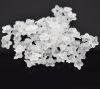 Imagen de Cuentas Acrílico Flor del lirio Lucite,Blanco 10mm x 4mm, Agujero: acerca de 1.2mm, 800 Unidades