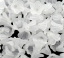 Picture of Acrylic Beads Caps Flower White (Fits 14mm-18mm Beads) 14mm x 10mm, 200 PCs