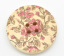 Picture of Natural Wood Sewing Buttons Scrapbooking 4 Holes Round Multicolor Flower Pattern 3cm(1 1/8") Dia, 30 PCs