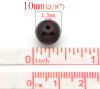 Imagen de Cuentas Chicle Plástico Ilusión Milagro Ronda,Al Azar Perla 10mm Diámetro, Agujero: acerca de 1.5mm, 100 Unidades