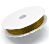 Picture of Gold Tone Steel Beading Wire 0.38mm, sold per packet of 1 Roll(Approx 80 M/Roll)