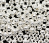 Picture of Iron Based Alloy Seed Beads Ball Silver Plated About 3mm Dia, Hole: Approx 1mm, 1000 PCs