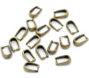 Bild von Messing Collierschlaufe Anhängerschlauf​e Hufeisen Bronzefarbe 10mm x 6mm 30 Stück