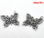 Bild von Antik Silber Schmetterling Charms Anhänger 20x20mm.Verkauft eine Packung mit 50