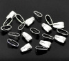 Picture of Zinc Based Alloy Pendant Pinch Bails Clasps Silver Plated 11mm x 4mm, 300 PCs