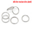 Picture of 300 PCs 10mm Dia., 0.7mm(21 gauge) Iron Based Alloy Double Split Jump Rings Findings For Jewelry Making Silver Tone Round
