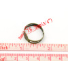 Picture of Iron Based Alloy Adjustable Glue-On Rings Round Antique Bronze (Fits 8mm Dia) 17.9mm( 6/8")(US Size 7.5), 50 PCs