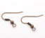 Imagen de Componentes de aretes GanchosAleación de Torcido,Óxidos de Cobre 21mm x 18mm, 300 Unidades