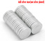 Picture of Silver Tone Super Strong Neodymium Disc Magnets 10mm(3/8"),sold per packet of 10