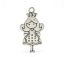 Imagen de Colgantes Aleación del Metal Del Zinc de Queen Plata Antigua Rhinestone 4.8cm x 25.0mm, 10 Unidades 