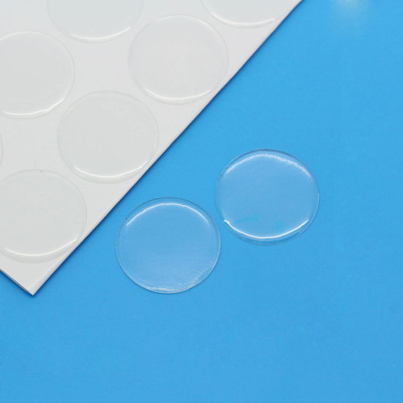 Resin Dome Cabochon Stickers Round Clear Transparent 12mm( 4/8" Dia, 204 PCs