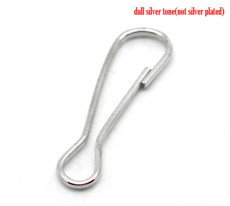 Imagen de Titulares de Tarjeta de Identificación Aleación,Tono de Plata,23mm x 7mm 200 Unidades