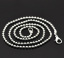 Picture of Ball Chain Necklace Silver Plated 46cm(18 1/8") long, Chain Size: 2.4mm(1/8") Dia. 12 PCs