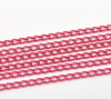Picture of Aluminum Open Link Curb Chain Findings Fuchsia 6x3.5mm(2/8"x1/8"), 10 M