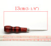 Picture of Natural Wood Handle Beading Awls Repair Tools 13mm(5 1/8") long, 5 PCs