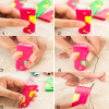 Picture of Automatic Practical Plastic Needle Threaders Random Color 6.7x2.2cm(2-5/8"x7/8"), sold per packet of 10