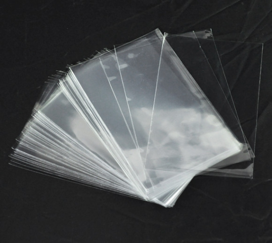 ジップロック袋 ポリプラスチック製 クリアジッパーバッグ長方形 透明 17.5cm x 11cm、 100 PCs の画像