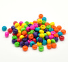 Picture of Wood Spacer Beads Round At Random Mixed About 6mm x 5mm, Hole: Approx 2mm, 2000 PCs