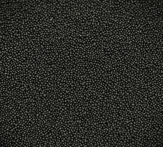 Изображение Стеклянные микрошарики нет отверстия круглые 0.7mm Чудесные Черные для Украшения Скрапбукинга,проданные 100 Граммов(примерно 100000 шт)