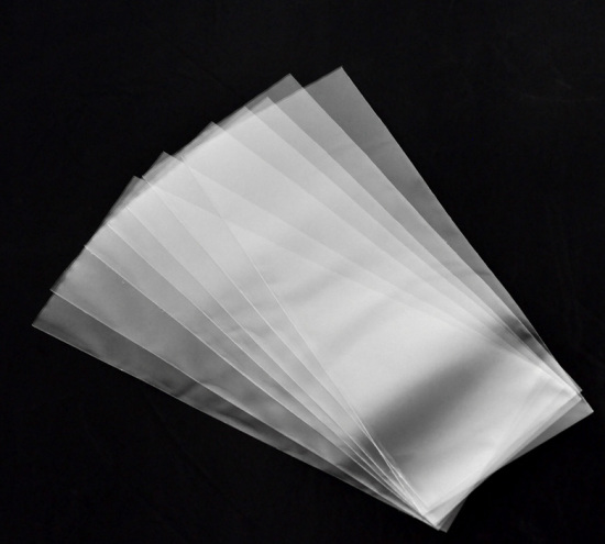 ジップロック袋 ポリプラスチック製 クリアジッパーバッグ長方形 透明 30cm x 12cm、 100 PCs の画像