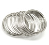 Picture of Silver Tone Memory Beading Wire 40mm-45mm Dia. sold per packet of 200 loops