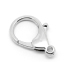 Picture of Zinc Based Alloy Lobster Clasps Silver Tone 35mm x 25mm, 10 PCs