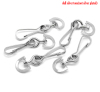 Picture of Iron Based Alloy Keychain & Keyring Calabash Silver Tone 55mm x 15mm, 20 PCs