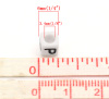 Picture of Acrylic Spacer Beads Cube White At Random Mixed Alphabet/ Letter About 6mm x 6mm, Hole: Approx 3.4mm, 500 PCs