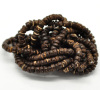 Picture of 4 Strands Natural Coconut Wood Column Loose Beads 5mm Dia. 40cm long