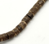 Picture of 4 Strands Natural Coconut Wood Column Loose Beads 4mm Dia. 58cm long