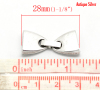 Picture of 10 Sets Antique Silver Color End Caps for Bracelets/ Necklace 28x13mm