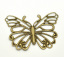 Picture of 30PCs Antique Bronze Filigree Butterfly Wraps Connectors Pendants DIY Finding 6.6x5cm