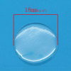 Picture of Resin Dome Cabochon Stickers Round Clear Transparent 18mm( 6/8") Dia, 96 PCs