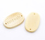 Image de 100 Connecteurs en Bois Naturel "hand made" nature 19x12mm