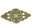 Bild von Filigran Verbinder Verzierung Raute Antik Bronze Blumen Hohl 5.2cm x 3cm, 50 Stück
