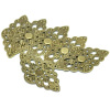 Изображение Филигранные цветок железа Коннекторы Подвески 5.2cm x 3cm Ажурные Фурнитуры для Украшения Античная Бронза,проданные 50 шт