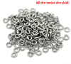 Picture of 304 Stainless Steel Opened Jump Rings Findings Round Silver Tone 5mm( 2/8") Dia, 500 PCs