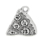 Picture of 20PCs Antique Silver Color Pizza Charm Pendants 20x19mm(3/4"x3/4")