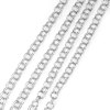 Picture of Aluminum Split Rolo Chain Findings Silver Plated 6mm( 2/8"), 3 M